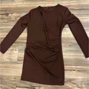 ZARA  ruched dress