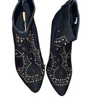 Forever 21 Black Studded Booties