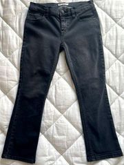 Free People Faded Black Straightleg Denim Size 26 (ankle slim jeans spring)