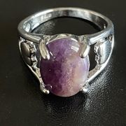 Purple amethyst ring size 8