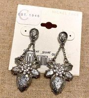 NWT C brand nickel free glitzy glamorous drop dangle bling bougie earrings