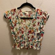 Raga My Paradise Floral Crop Top Size XS