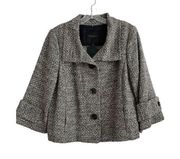 NWT Classiques Entier Jacket Blazer Women Size XL Boucle Tweed 3 Button Collared