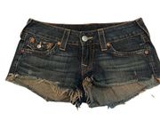 TRUE RELIGION JEAN SHORT SHORTS size 29