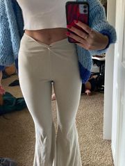 Flare Nude Tan Pants/ Trousers