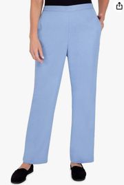 Alfred Dunner Women's Petite Womens Corduroy Pull-On Straight Leg Short Length Pant