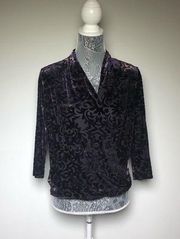 Ruff Hewn Purple Velvet Top