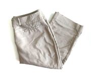 Apt 9 Curvy Fit Khaki Tan Capri Slacks Pants 2P