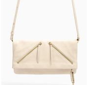 Stella & Dot Covet Waverly Clutch Crossbody Bag Cream