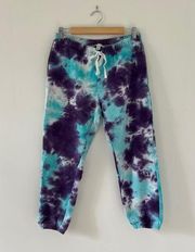 She & Sky  Sweatsuit Blue & Purple Tie Dye