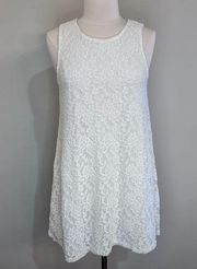 Socialite Floral lace dress. Ivory. Large