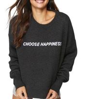 Spiritual GANGSTER Choose Happiness Sweater Size S