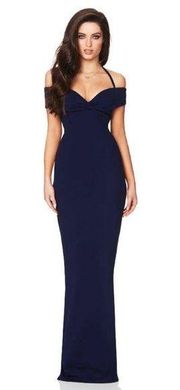 NEW NWT  Athena Gown In Navy Blue