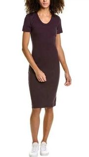 Standard James Perse Ribbed Tshirt Dress Eggplant