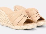 Gilian Suede Wedge Sandal with added rubber soles. Very good condition.