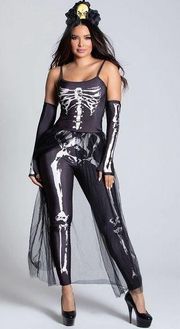 NEW Dreamgirl Bare Bones Babe Sexy Skeleton Costume Size XL