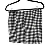 Free People  Black & White Gingham Mini Skirt