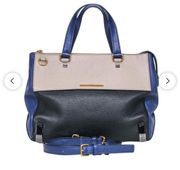 Marc by Marc Jacobs - Tan, Black & Blue Color Block Convertible Satchel