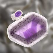 Natural Super 23 Amethyst Sterling Silver Pendant