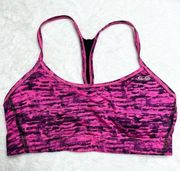 Champion Racerback Hot Pink & Black Sports Bra Size Medium