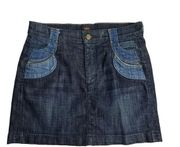 citizens of humanity vintage Y2K patchwork denim mini skirt Size 26