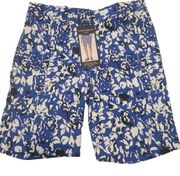 Mario Serrani Italy Women Stretch Short Size 4 in Royal Print