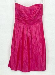 Jenny Yoo Size 10 Bridesmaid Prom Mini Dress Evening Strapless Pink NWT