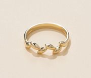 14k solid gold Olive ring | Olive Ring | Birthday Gift | Real Gold | Tehrani Jewelry | real gold Olive stackable ring | minimal jewelry |