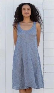 CP Shades Bree Dress in Chambray 100% Linen Size M LIKE NEW