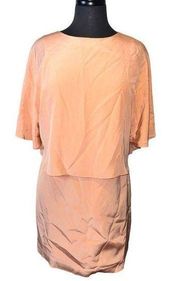 NWT  Heavy Silk Cape Dress