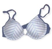 Xhilaration stripe Y2k push up bra