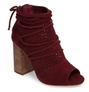 Very Volatile Wine “Kalio” Open Toe Booties 7