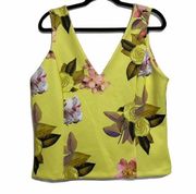 Bold Elements Yellow Floral Sunday Lemon Flora Top