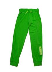 Ethika Bright Green Joggers Sweatpants Womens Small Athleisure Loungewear Neon