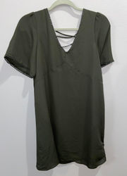 Vneck Green Dress