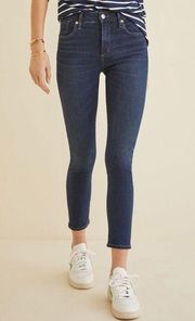 AGOLDE Amour Vert Sophie High Rise Skinny Ankle Crop Dark Wash 29