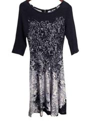 NWOT NIC+ZOE Midi A-line 3/4 Sleeve Dress Size XS