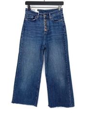 MARINE LAYER Wide Leg Crop Jean Blue Denim 26