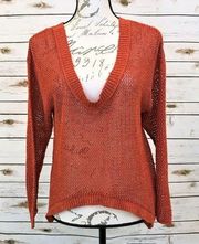 Bisou Bisou Orange Gold Knit Sweater 🎃