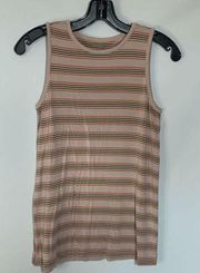 Market & Spruce Striped Tank Top Size Small