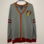 Harry Potter Gryffindor Cardigan Size Large