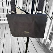 Baggallini NEW grey nylon minimalist Venture crossbody bag, water resistant