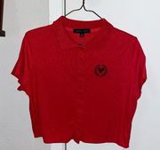 Red  tennis top