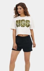 NWT UGG Thahlia Cropped Logo Tee in Nimbus