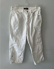 Lee's Jeans Riveted Ultimate 5 Capri's White Size 8