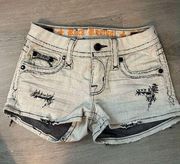 Rock Revival  Anya Distressed Jean Shorts Women’s Size 24