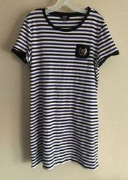 CHAPS Striped Shirt Dress XL