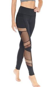 New Electric Yoga Multi Mesh Black Leggings