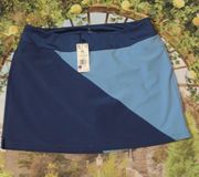 ADIDAS blue color block skort size XL