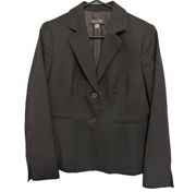 Black Label by Evan Picone Womens Blazer Jacket Size 10 Medium Black Polyester